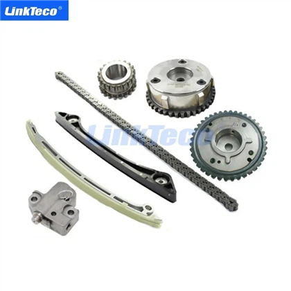 VVT-Steuerkettensatz für Land Rover Range Rover Evoque Freelander 2.0L mit Nockenwellen-Phasenrad CJ5E6C525AD AJ200,LR073744,LR073745,LR073746,LR073753,LR073754,LR073755,LR073756,LR073757,LR073760,LR073 761,LR073770,LR084345, LR123810,LR124261